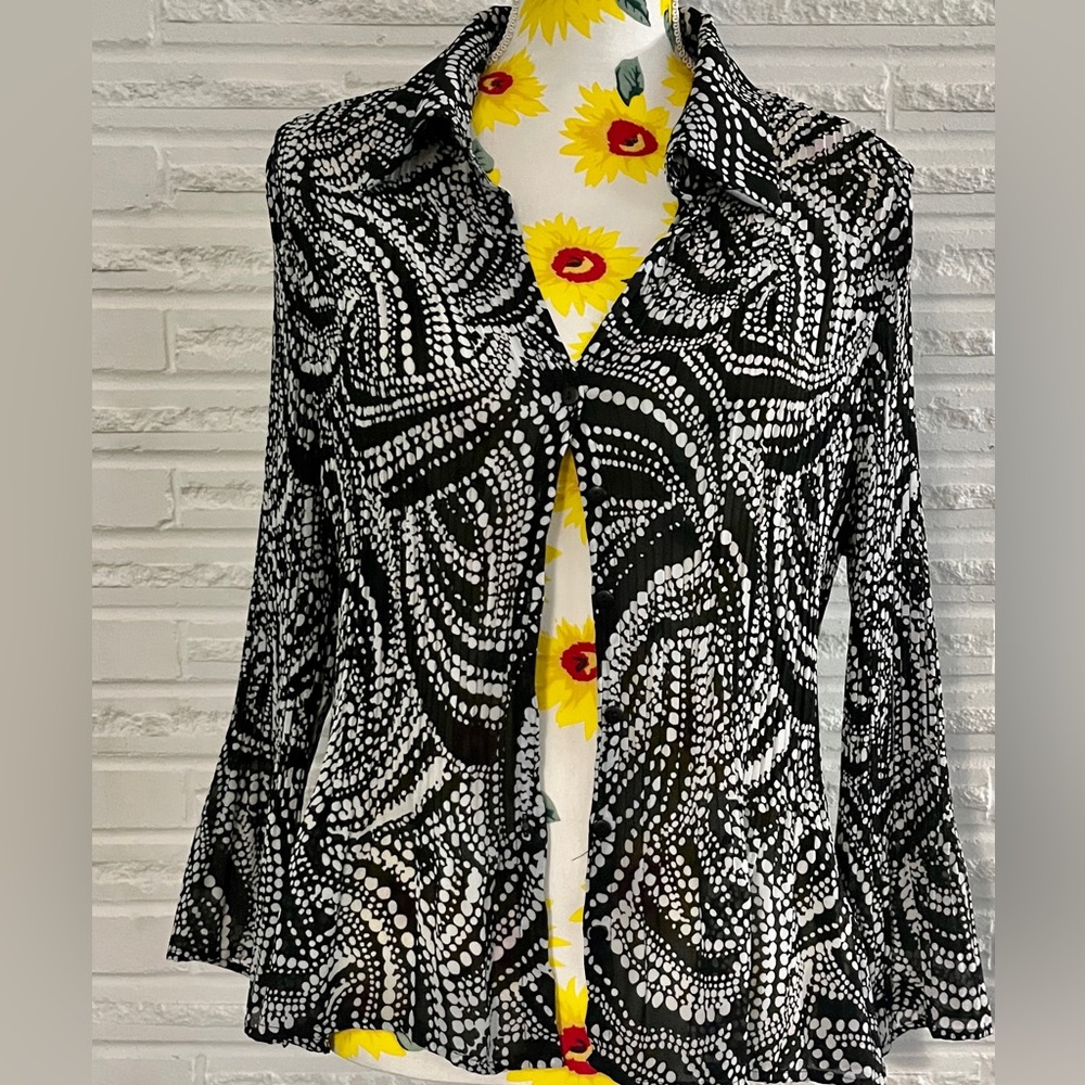 Allison Taylor blouse with flared cuffs
